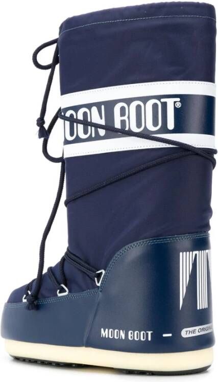 moon boot Blauwe Waterafstotende Gevoerde Winterlaarzen Blue Dames