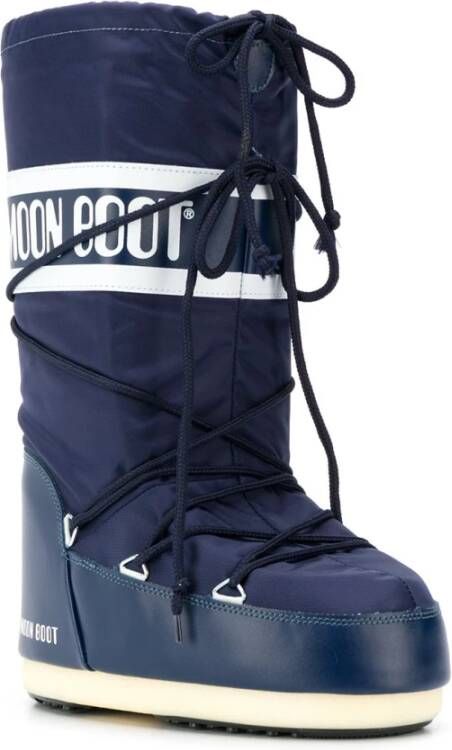 moon boot Blauwe Waterafstotende Gevoerde Winterlaarzen Blue Dames