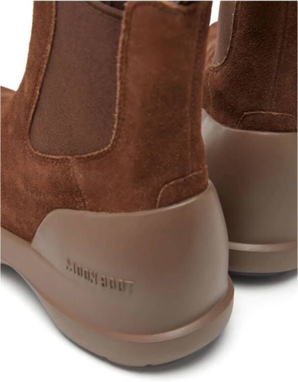 moon boot Bruine Suède Instaplaarzen Brown Dames