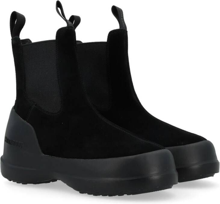 moon boot Chelsea Suede Zwarte Laarzen Black Dames