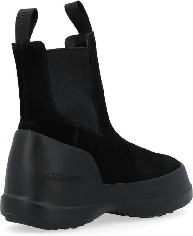 moon boot Chelsea Suede Zwarte Laarzen Black Dames