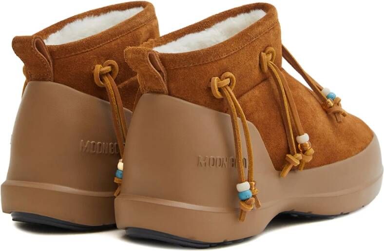 moon boot Chunky Suede Slip-On Laarzen Brown Dames