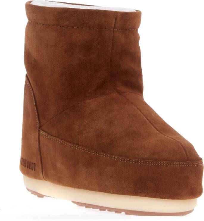 Moon boot Minimalistische Leren Laars Bruin Suède Instapmodel Brown Dames - Foto 2