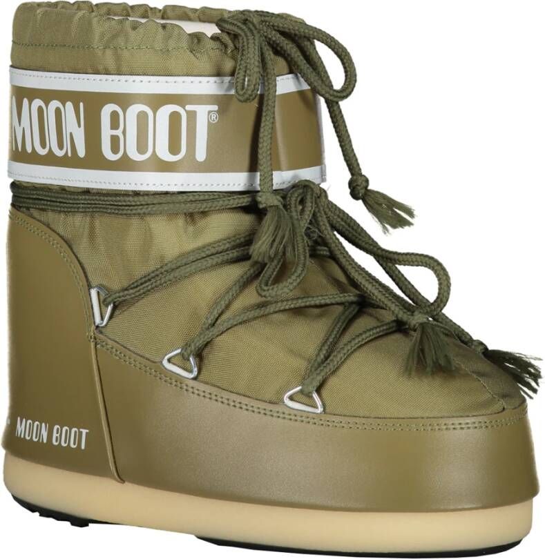 moon boot Contrasterende Logo Snowboots Beige Dames