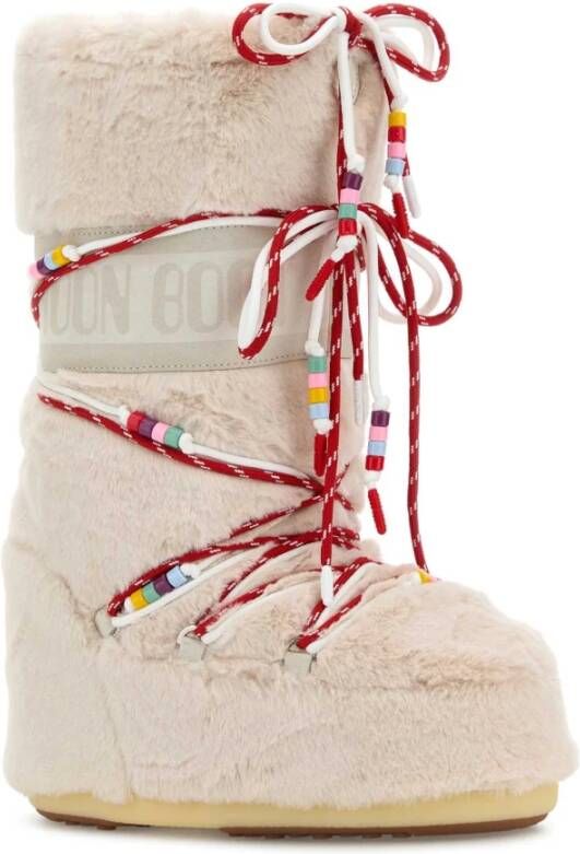 moon boot Eco Fur Icon Enkellaarzen White Dames