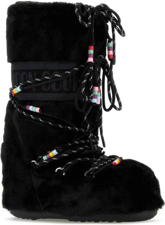 moon boot Eco Fur Icon Laarzen Black Dames