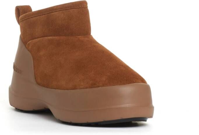 Moon boot Elegante Chelsea Enkellaarzen in Cognac Brown Dames