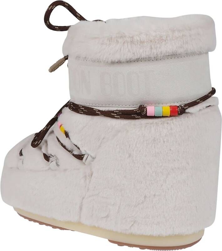 moon boot Faux Fur Beads Winterlaarzen Beige Dames