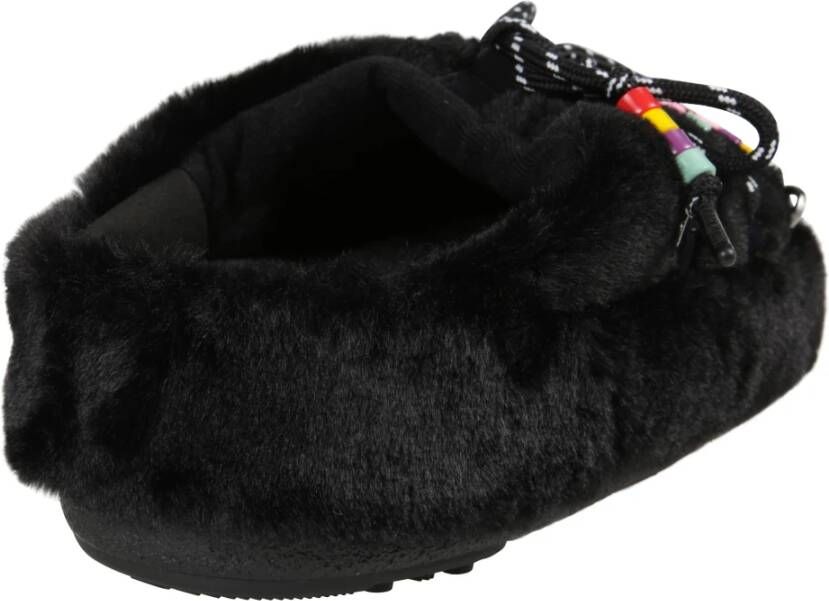 moon boot Faux Fur Beads Winterlaarzen Black Dames