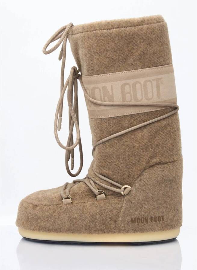 moon boot Gevochten Weefsel Icon Laarzen Beige Heren