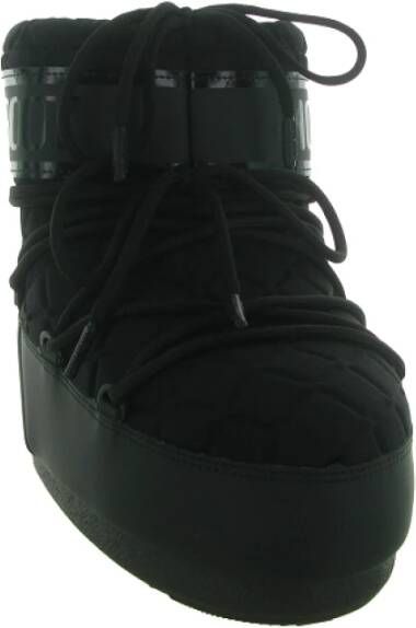 moon boot Gewatteerde Lage Icoon Rubberen Schoenen Black Heren