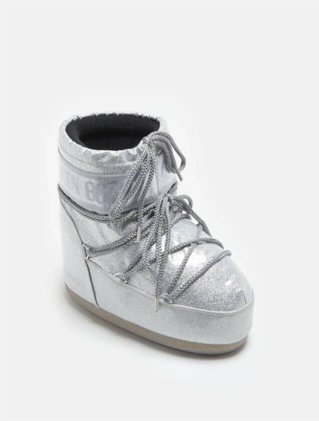 moon boot Glitter Geïsoleerde Waterdichte Laars Gray Dames