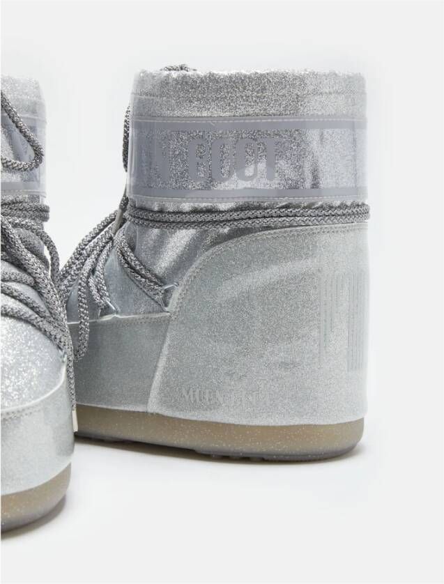 moon boot Glitter Geïsoleerde Waterdichte Laars Gray Dames