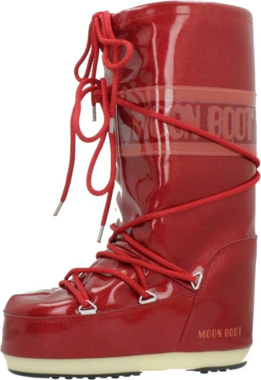 moon boot Glitter Winterlaarzen voor Junioren Red Dames