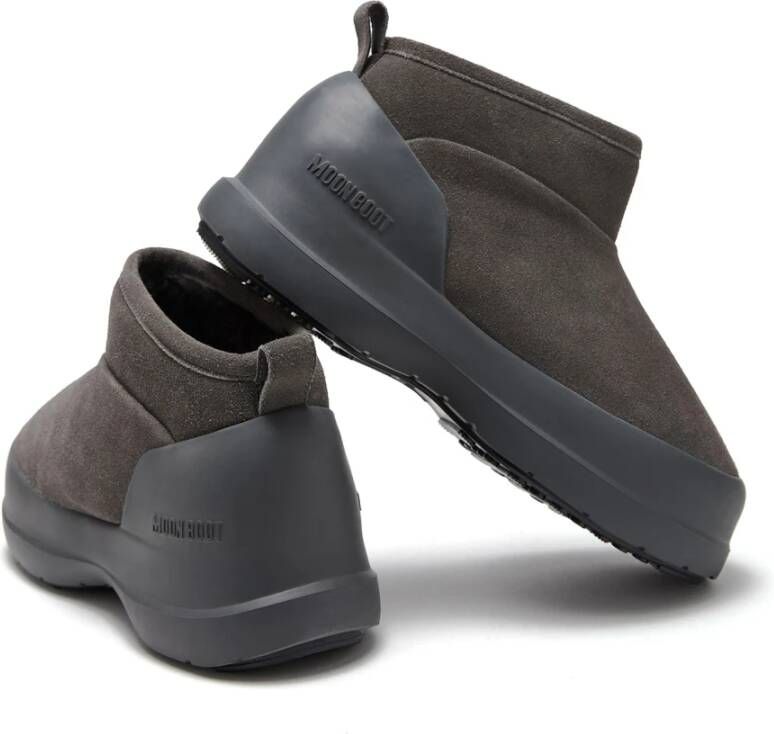 moon boot Grijze Enkellaarzen voor Winterstijl Gray Heren