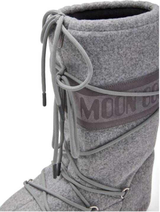 moon boot Grijze Platte Schoenen Gray Heren