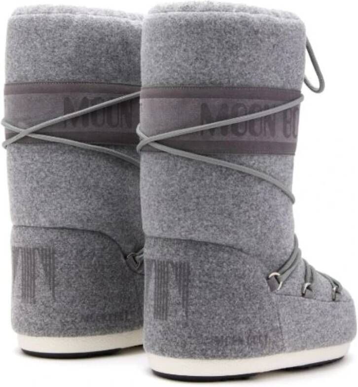 moon boot Grijze Platte Schoenen Gray Heren