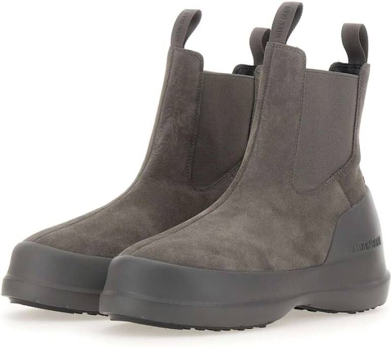 moon boot Grijze Suède Chelsea Laarzen Gray Dames