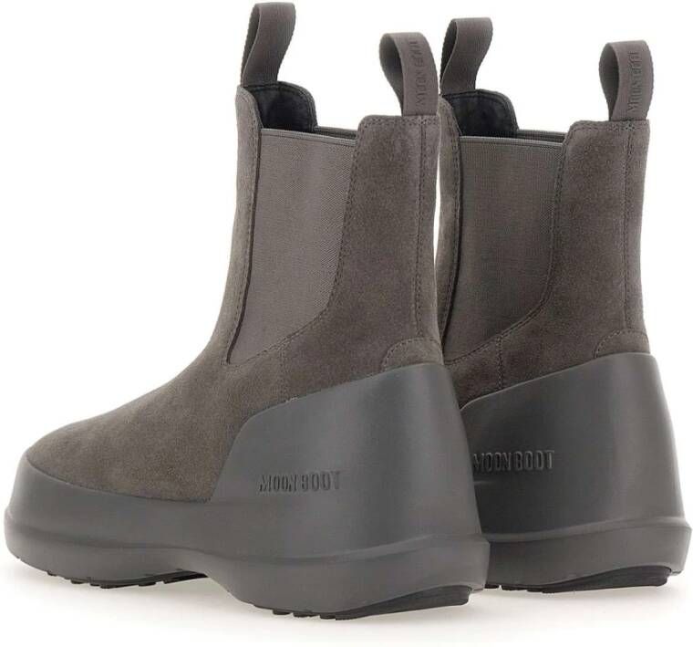 moon boot Grijze Suède Chelsea Laarzen Gray Dames