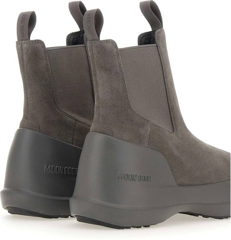 moon boot Grijze Suède Chelsea Laarzen Gray Dames