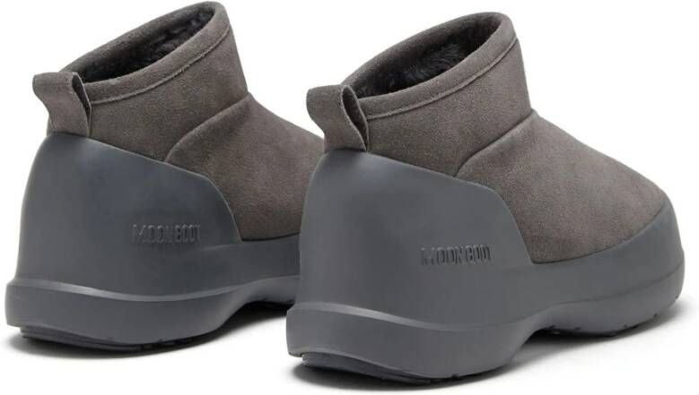 moon boot Grijze Suède Lage Laars Unisex Design Gray Heren