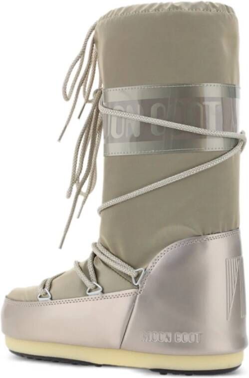 moon boot Grijze Waterdichte Gevoerde Laarzen met Logo Gray Dames