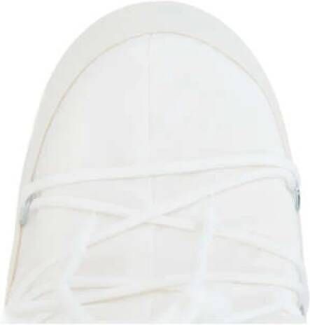 moon boot Hoge sneeuwlaars in wit nylon met logo print White Dames