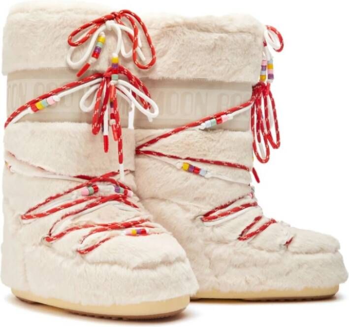 moon boot Icon Beaded Snow Boots Beige Dames