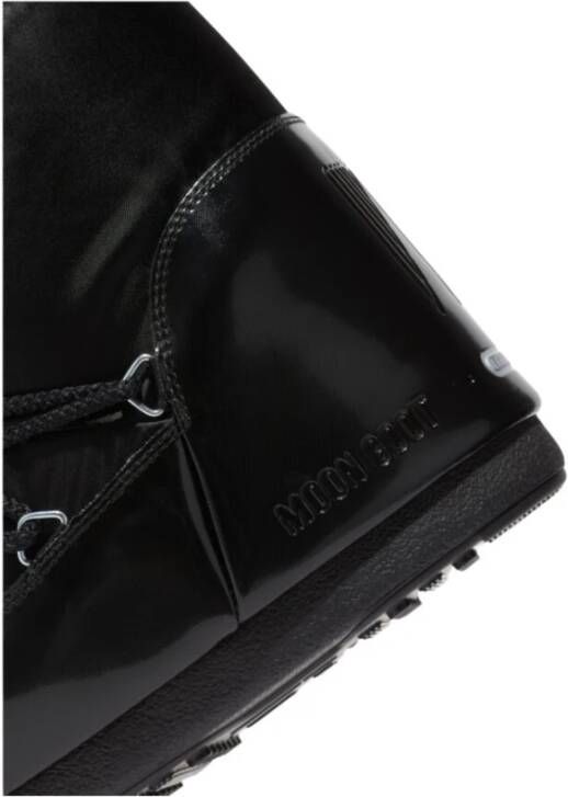 moon boot Icon Glance Satin Laarzen Black Dames