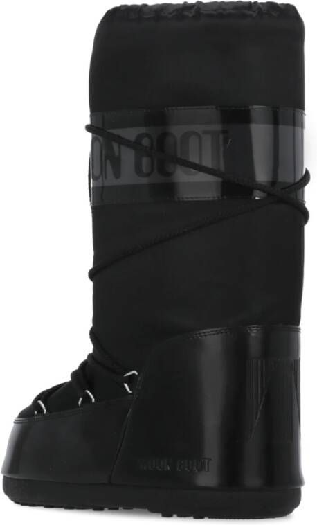 moon boot Icon Glance Satin Laarzen Black Dames