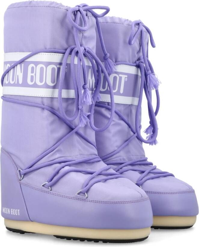 moon boot Icon High Nylon Laarzen Lila Purple Dames