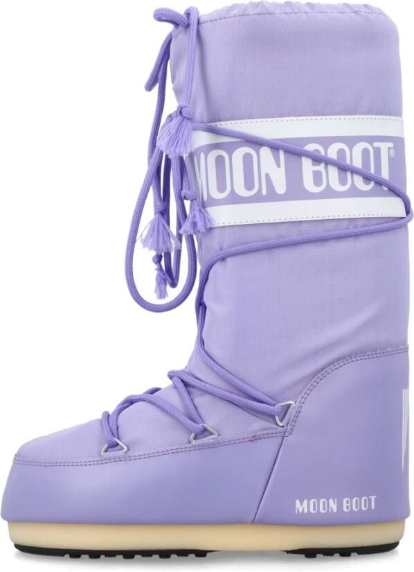 moon boot Icon High Nylon Laarzen Lila Purple Dames