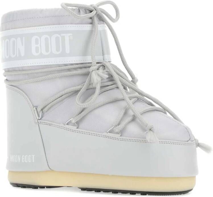 moon boot Icon Lage Enkellaarzen van Donkergrijs Nylon Gray Dames