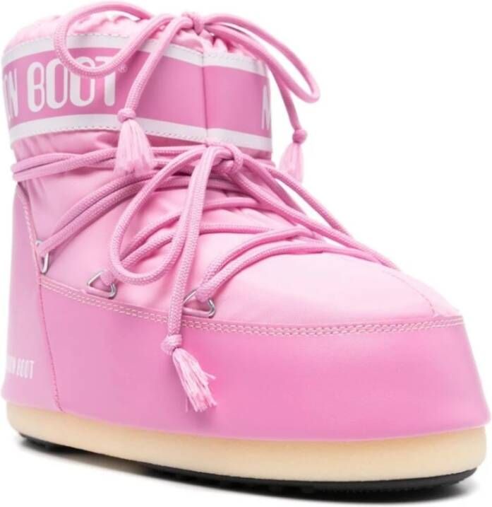 moon boot Icon Low Nylon Pink Sneakers Pink Dames