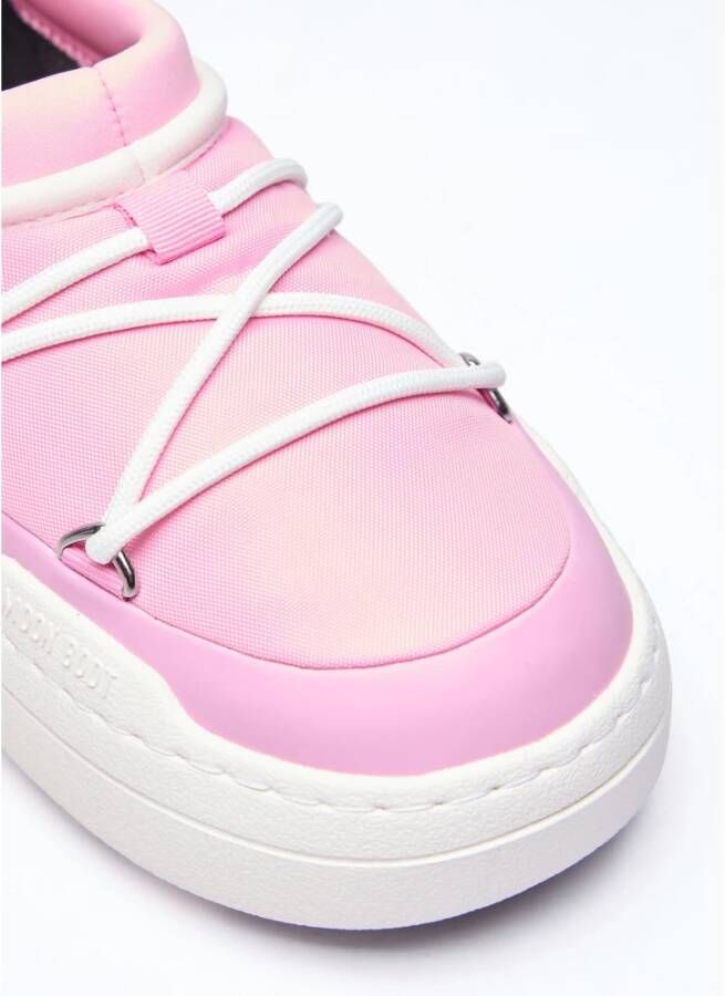 moon boot Icon Slip-On Schoenen met Flatform Zool Pink Dames