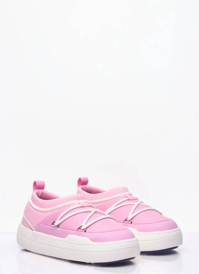 moon boot Icon Slip-On Schoenen met Flatform Zool Pink Dames