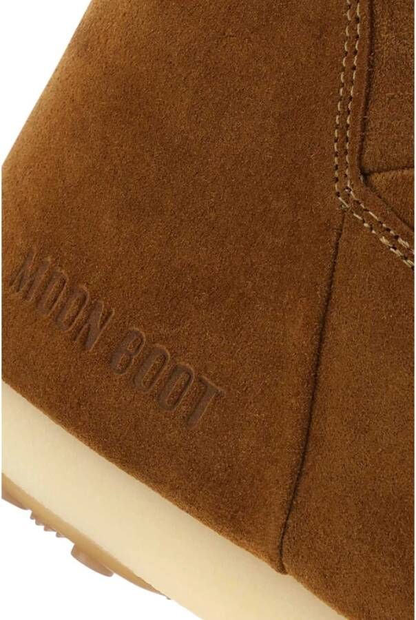 moon boot Iconische Camel Suède Lage Enkellaarzen Brown Dames