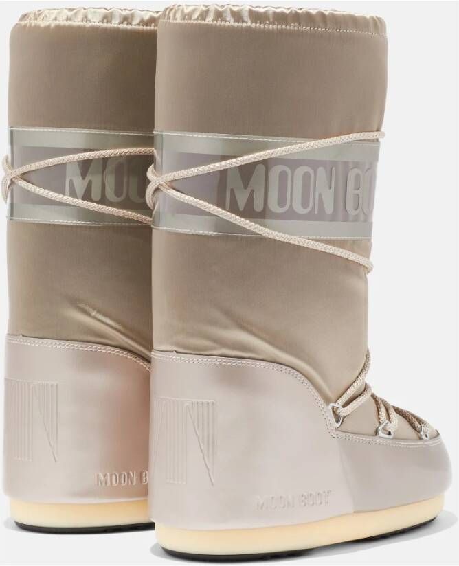 moon boot Iconische Glance Platinum Winterlaarzen Gray Dames