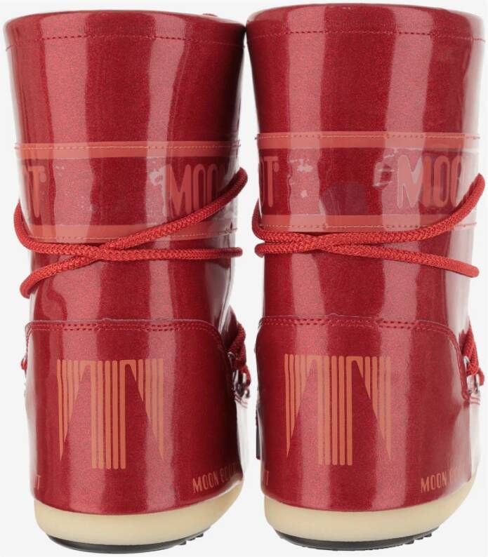 moon boot Iconische Hoge Nylon Winterlaarzen Red Unisex