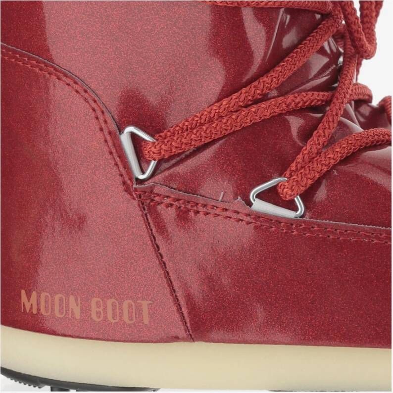 moon boot Iconische Hoge Nylon Winterlaarzen Red Unisex