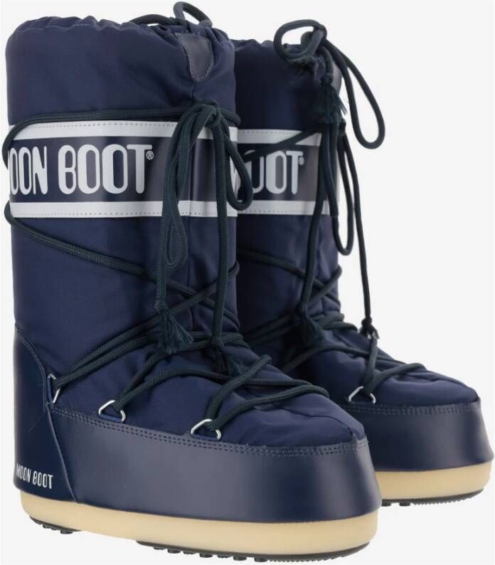 moon boot Iconische Hoge Winterlaarzen Blauw Blue Heren