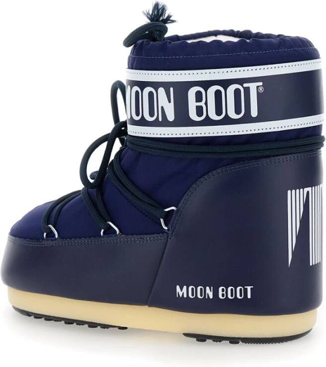 moon boot Iconische Lage Nylon Winterlaarzen Blue Dames