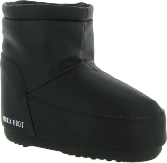 moon boot Iconische Lage Rubberen Winterlaarzen Black Dames