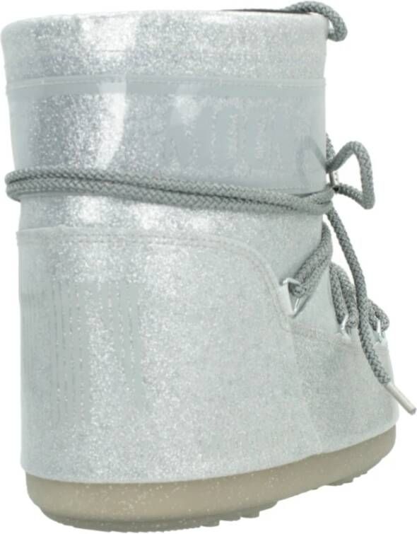 moon boot Iconische Winterlaarzen Laag Glit Stijl Gray Dames