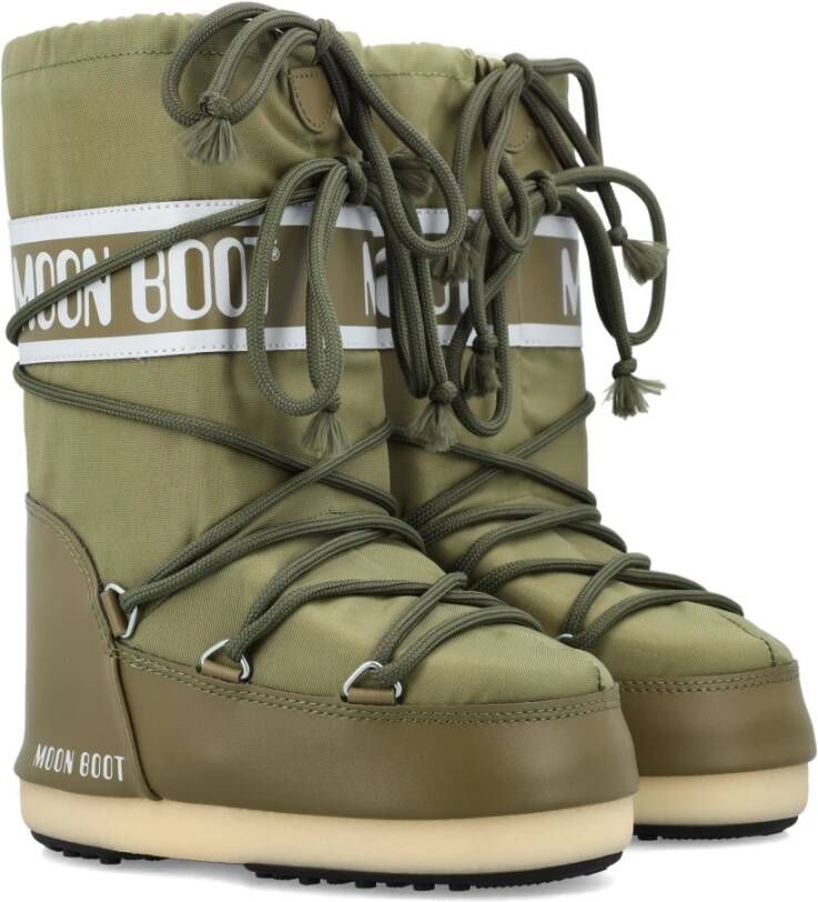 moon boot Khaki Icon High Nylon Laarzen Green Dames