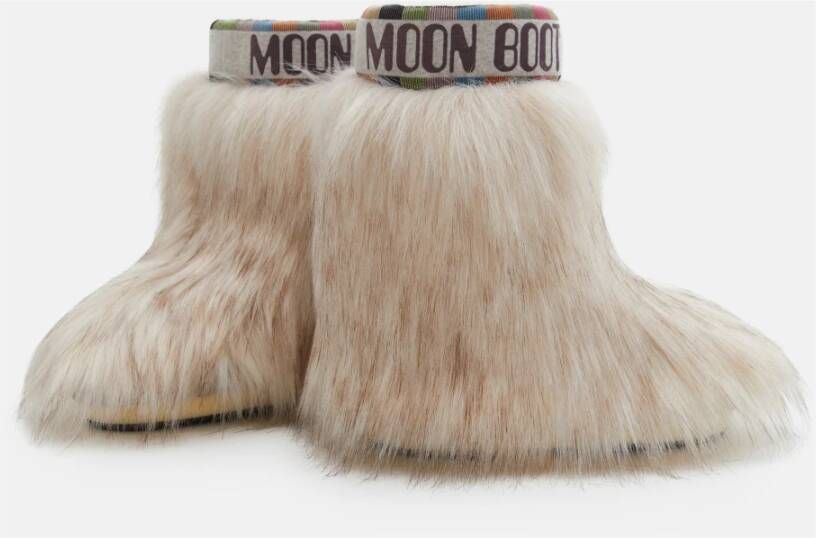 moon boot Laarzen met imitatiebontvoering Beige Dames