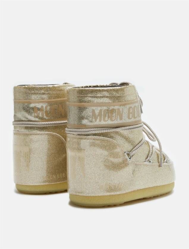 moon boot Lage Glitter Goud Icon Laarzen Yellow Dames