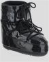 Moon Boot Icon Low Glitter Snowboots Sneeuwlaarzen Dames Zwart - Thumbnail 4