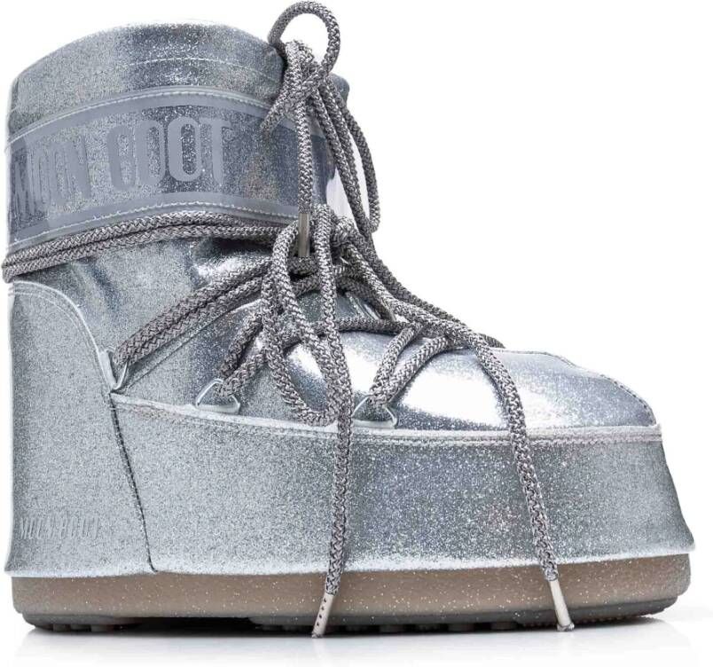 moon boot Lage Icon Sneeuwlaarzen Zilver Gray Dames