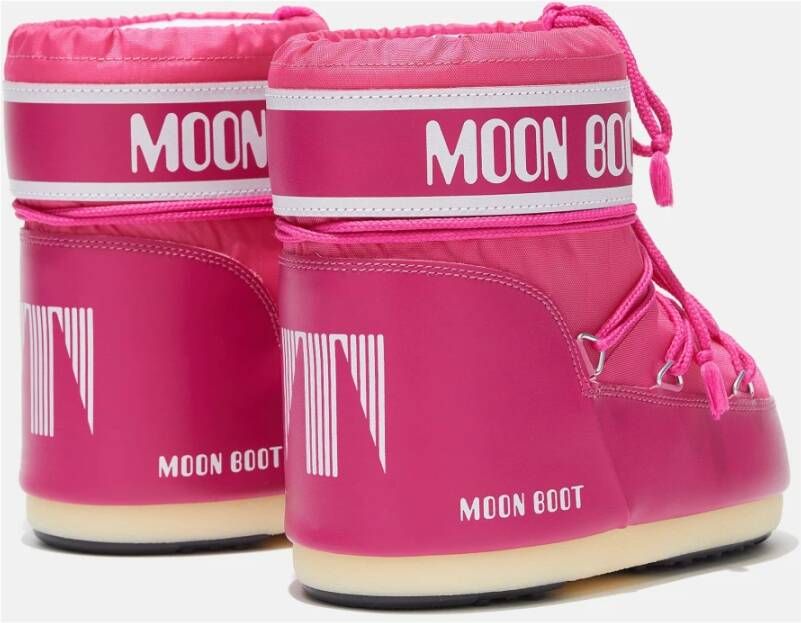 moon boot Lage Nylon Iconische Stijl Sneakers Pink Dames